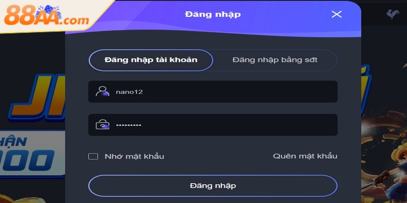 Quên mật khẩu 88AA - Hướng dẫn khôi phục nhanh chóng 3 Kích hoạt “Lưu mật khẩu” giúp bạn lưu trữ tài khoản an toàn
